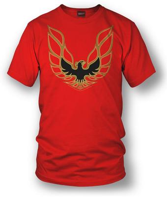 Wicked Metal Trans Am Firebird Logo Rote Unisex T-Shirts