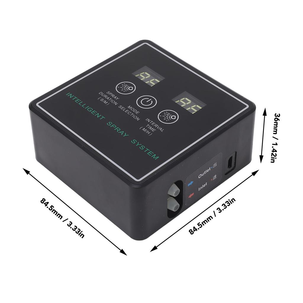 Reptile Fogger Smart Spray System Automatic Timing Humidifier 360 Degree Adjustable Misting Nozzles Mister for Terrarium