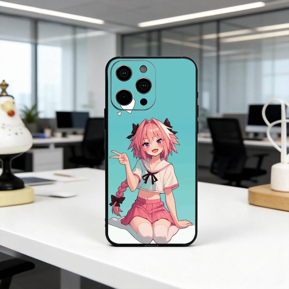 

F-Fate A-Apocrypha A-Astolfo-faa-es Чехол для телефона для iPhone 17,16,15,14,13,12,11 Plus,Pro Max,XS,Мягкий силиконовый черный чехол iPhone14ProMax