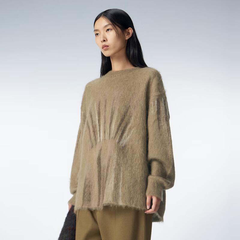 

JNBY Women s 2023 Winter Loose Fit Round Neck Knit Sweater XS