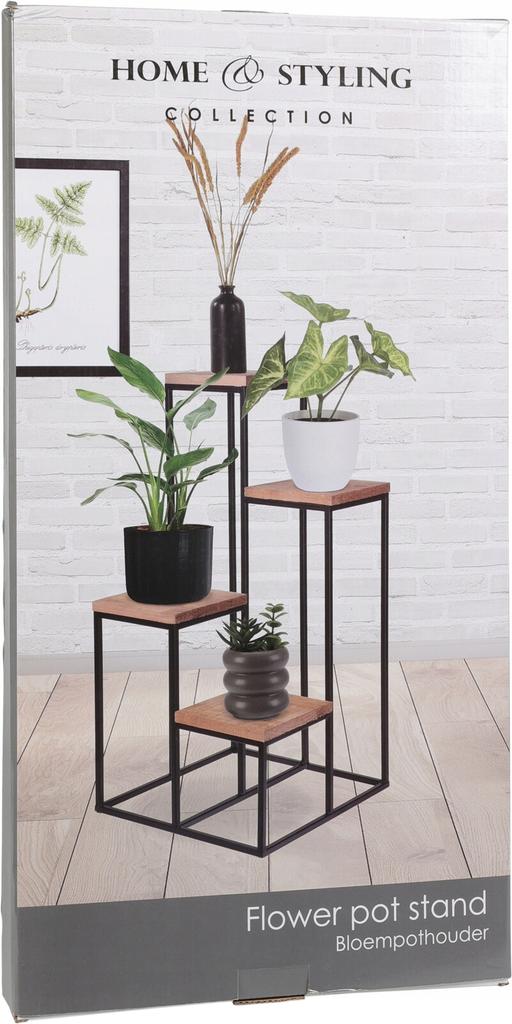 Metal standing flower stand for flowers 68 cm