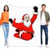 Cozy Santa Claus Christmas Blanket Soft Fleece Throw for Sofa Bed, Perfect Holiday Gift for Family and Friends, Ideal for Winter
