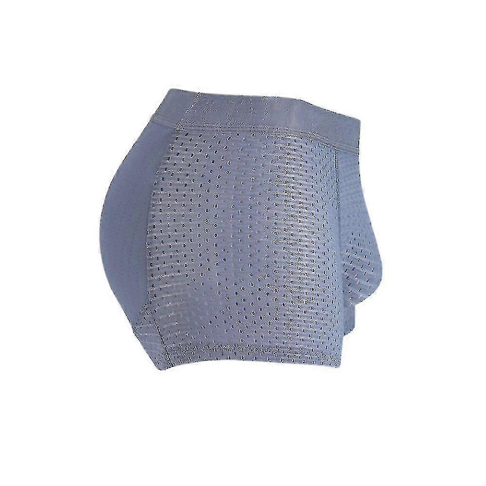 Pánské kalhotky s výztuhou na zvednutí hýždí a boků, vycpané boxerky - Modrá - XL