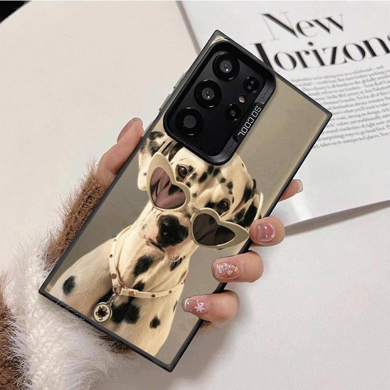 Dalmatian Cute Dog Shockproof Phone Case for Samsung Galaxy S26 Edge S25 Ultra S24 FE S23 Plus S21 Cover Anti Fall Fundas