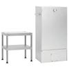 VidaXL Barbecue Smoker Oven with Table Galvanized Steel 3187618