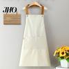 Easy Clean Apron Solid Color Kitchen with Dual Pockets Waterproof Oil-proof Adjustable Breathable Men Women Chef Cooking Baking Bib