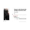 Original Single EMP * YRE Loiter High Waist Black Mineral Wash Embroider Contrast Color Stitching Loose Straight-leg Denim