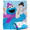 Sesame Street Snowman Cookie Monster Blanket