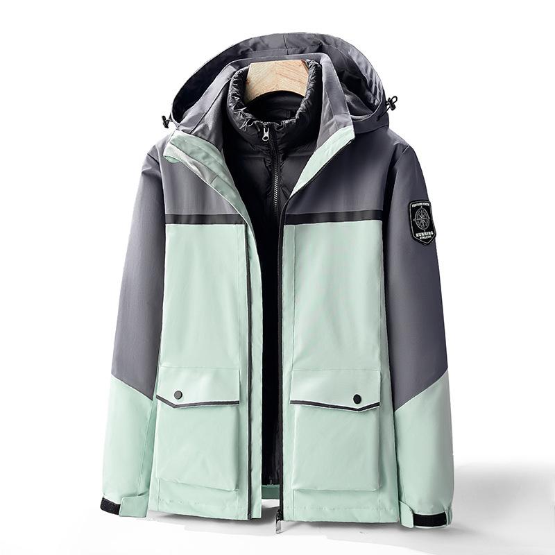 Yurong Liner Jacket Three-in-one Detachable Two-piece Winter Outdoor Windproof and Waterproof Jacket