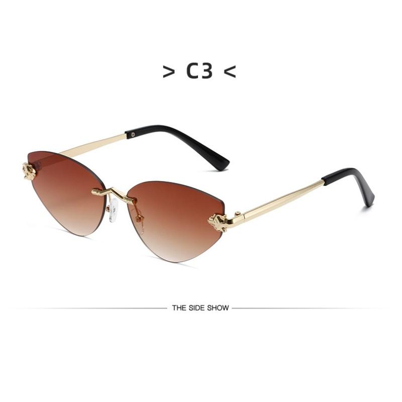 Women's sunglasses, new triangular frameless sunglasses.