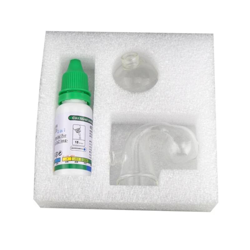 Ny 15 ml Akvarium CO2-lösning Monitorvätska Glas Koldioxidkontroll