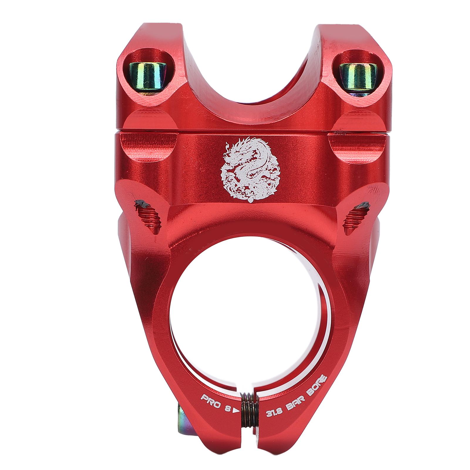 

31.8mm Short Handlebar Stem Lightweight CNC Aluminum Alloy Mountain Cycle Stem for Cycling червоний