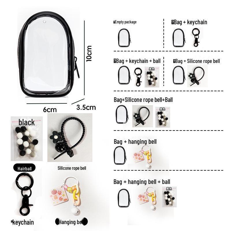 

Pop Mart 3D Прозрачная Детская Сумка Для Хранения с Допаминовым Цветом Empty Bag