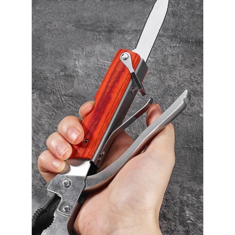 Camping Gear Multitool, Cool & Unique Birthday Gifts for Men,Survival Gear for Outdoor Hunting Hiking, Emergency Escape Tool