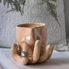 Nose-picking Shape Brush Pen Holder Ceramic Pen Holder Cup Handmade Jewelry Tray  Home Decoration