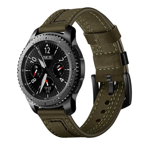 22mm watch Strap For Samsung Galaxy watch 3/46mm/Gear S3 frontier Leather band amazfit gtr 4/3 pro bracelet huawei watch gt 2/2e