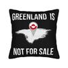 Greenland Is Not For Pillow Case Retro Trendy Pillow Cover Print Pillowcases For Couch Sofa Bedroom