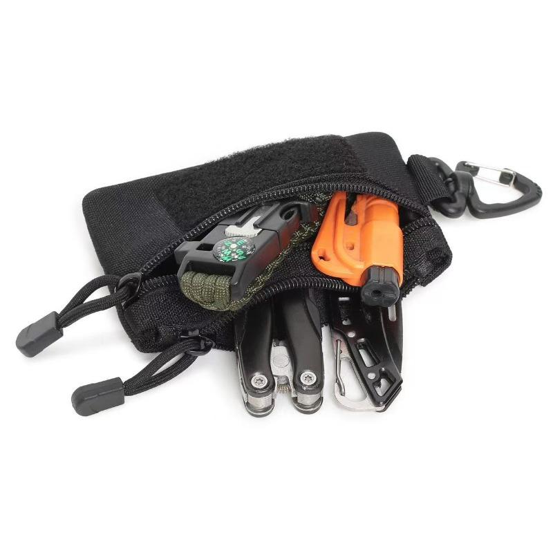 1pcs Outdoor Hiking Camping Waist Bag Daily Casual Waist-Mounted Coin Key Organizer Portable Outdoor Daily Use Storage Pouch