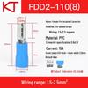 KT Keshitong Female Pre-insulated Terminal 6.3 Spade Terminal Cold Crimp Wiring FDD2-110/187/250/205/312