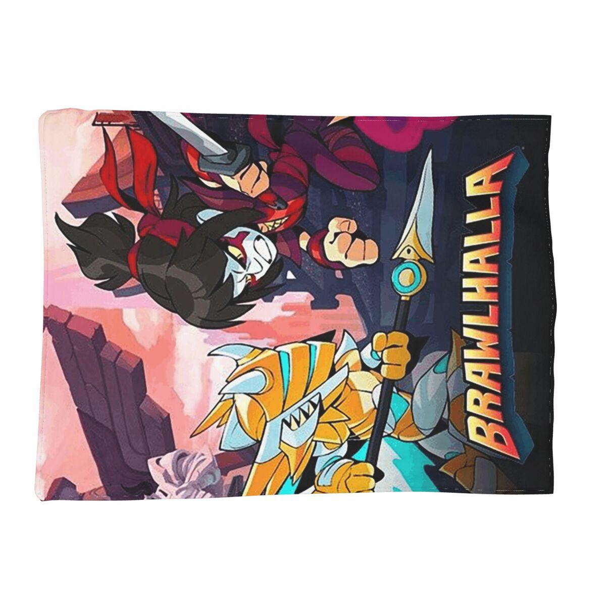 The Brawlhalla Family Blanket Soft Warm Flannel Throw Blanket Bedspread for Bed Living room Picnic Travel Home Sofa Size: 75*100cm, Weight: 230 GSM