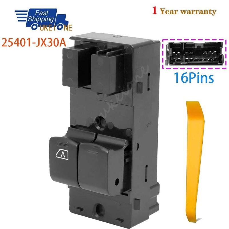 

25401-JX30A For Nissan NV200 HR16DE 1.6L L4 2009-2015 Front Left Electric Power Lifter Window Switch Button Car Accessories