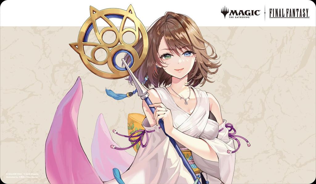 The FANTASY Rubber Mat Borderless Edition the Magic Gathering—FINAL Player's "Character" "Yuna, Archsummoner" MFR-06