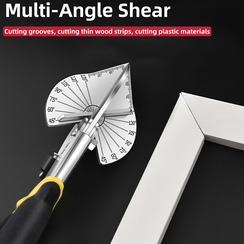 Electrician Angle Scissors 45 Degree Universal Trunking Scissors 90 Degree Woodworking Edge Banding Buckle Strip Multifunctional