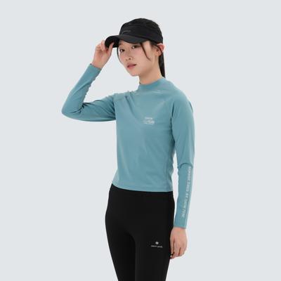 Water Women's Semi-Crop Rashguard Dark Mint (S25MWWSW07)
