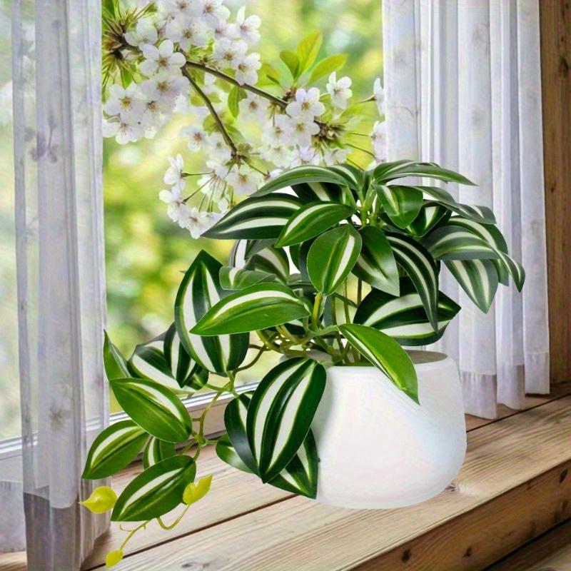 6-Inch  Artificial Houseplant Tabletop Potted Plant Artificial Flower Air Plant Stylish Cute Office Gift