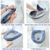 Winter Warm Toilet Seat Cover O-shape Toilet Seat Bidet Toilet Cover Portable Knitted Toilet Mat Soft Closestool Mat