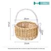 Willow Woven Princess Handbag: Floral Basket, Wedding Gift, and Pastoral Flower Arrangement Souvenir
