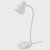 USB Desk Lamp with Smart Socket for Eye Protection - Ideal for Student Dorms and Bedside Reading, Energy-Saving Design