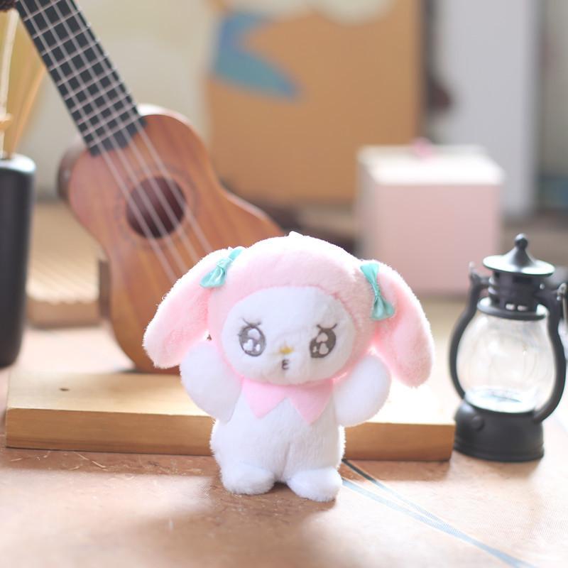 Adorable Sanrio Plush Toy Keychain Super Soft Cinnamoroll Kuromi Melody Bag Charm My Melody