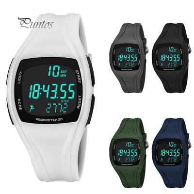 3D Pedometer Alarm Chronograph Multifunction Men Digital Wrist Valuable Watch Waterproof