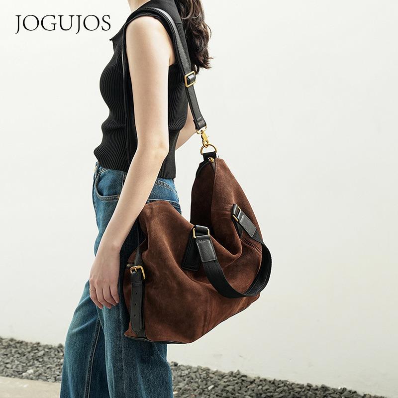 

JOGUJOS Новая ленивая сумка Yongfeng из кожи для женщин, большая вместимость, мягкая сумка, многофункциональная сумка-тоут, сумка подмышку, сумка через плечо