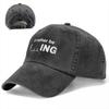 Funny Fishing Theme Outfits Unisex Baseball Caps Fish Fisherman Gift Distressed Washed Hats Cap Vintage Outdoor Fishing Cap