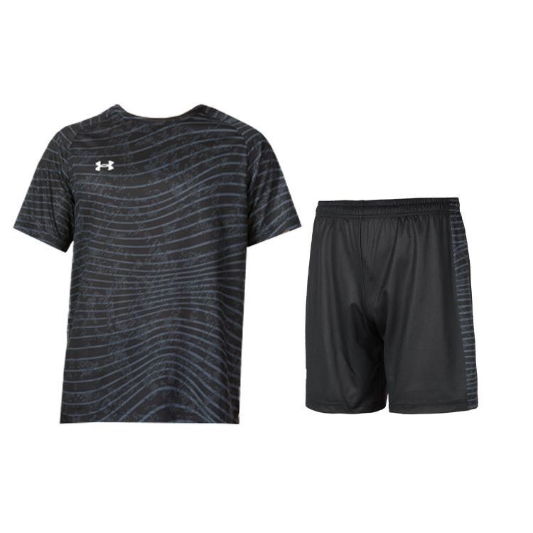 

Under Armour Pullover Round Neck Short Sleeve Top And Elastic Shorts Casual Sports Set Men sets 24500510-001+24500212-001 3XL