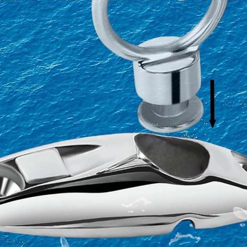 28GC Quick Release Marine Holder Bimini Top Fitting Hardware 316 Stainless Steel Hanger Side Mount Hinge