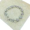Alloy Gothic Spiked Bracelet With Rose Flower Design For Men And Women