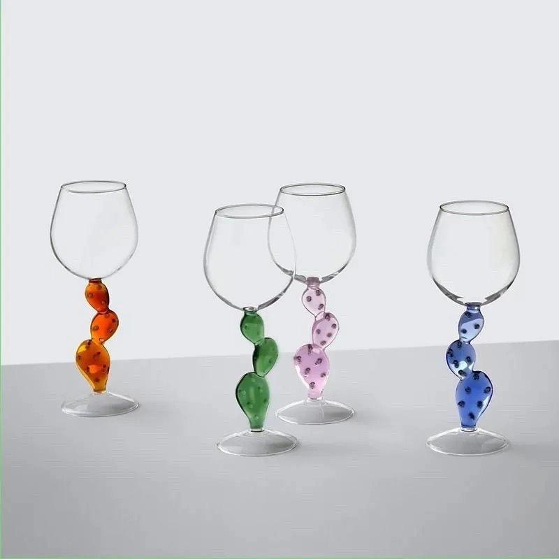 Creative Cactus Wine Glass – Unique Goblet for Red Wine or Cocktails