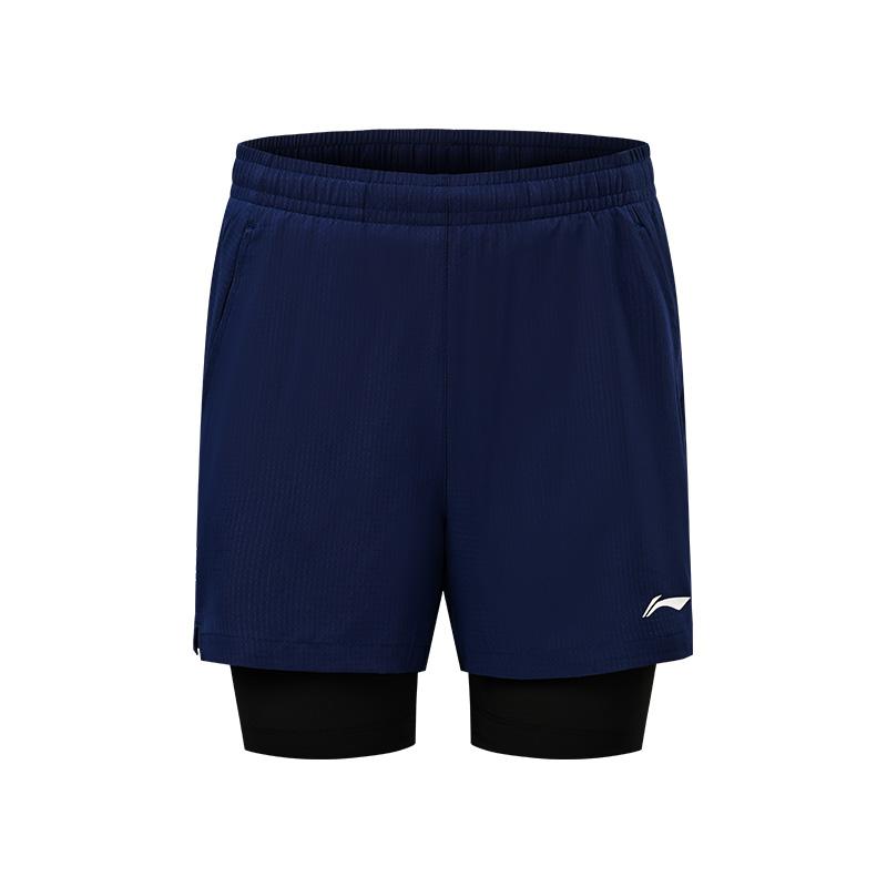 Li Ning Casual Shorts Unisex Sea Cave Blue AAPW013-2 3XL
