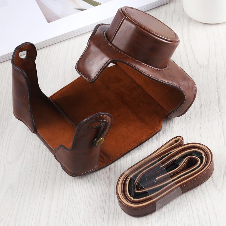 Étui en cuir PU pour appareil photo avec bandoulière pour FUJIFILM X10 / X20