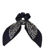 Korean Dongdaemun Elegant Floral Ribbon Bow Hair Tie - Celebrity Style Hair Accessory