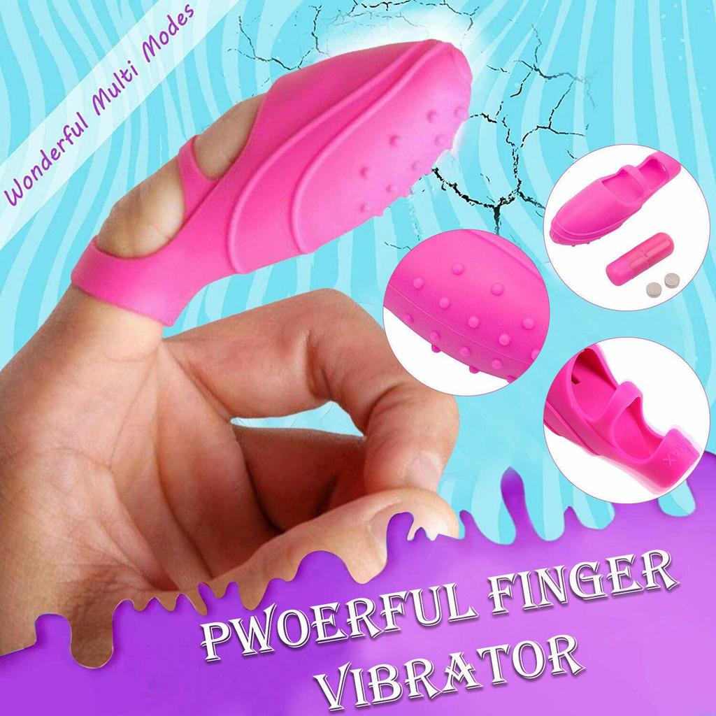 Clit Vibrator Vibrating Finger Sleeves Clitoral Massager Sex Toys for Women