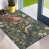 Two Birds and Flowers Rug Bedroom, Living Room, Hallway, Entrance Door Mat Non-Slip, Stain-Resistant Floor Mat Home Decor