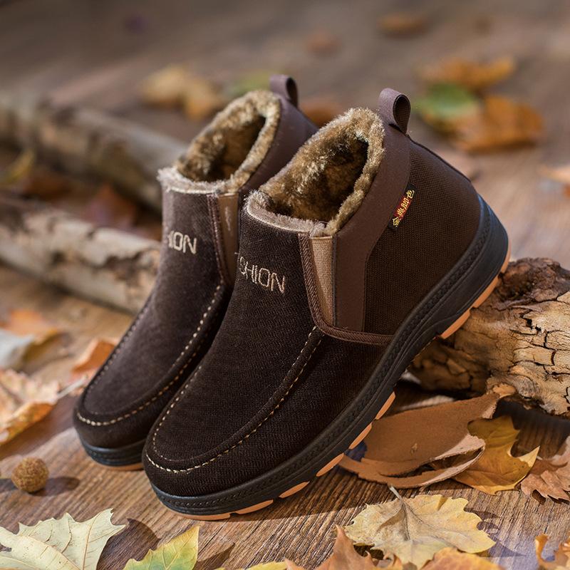 Fashion Men boots Men's Winter Shoes Fashion Snow Boots Shoes Plus Size Winter Sneakers Ankle Men Shoes Winter Boots Footwear