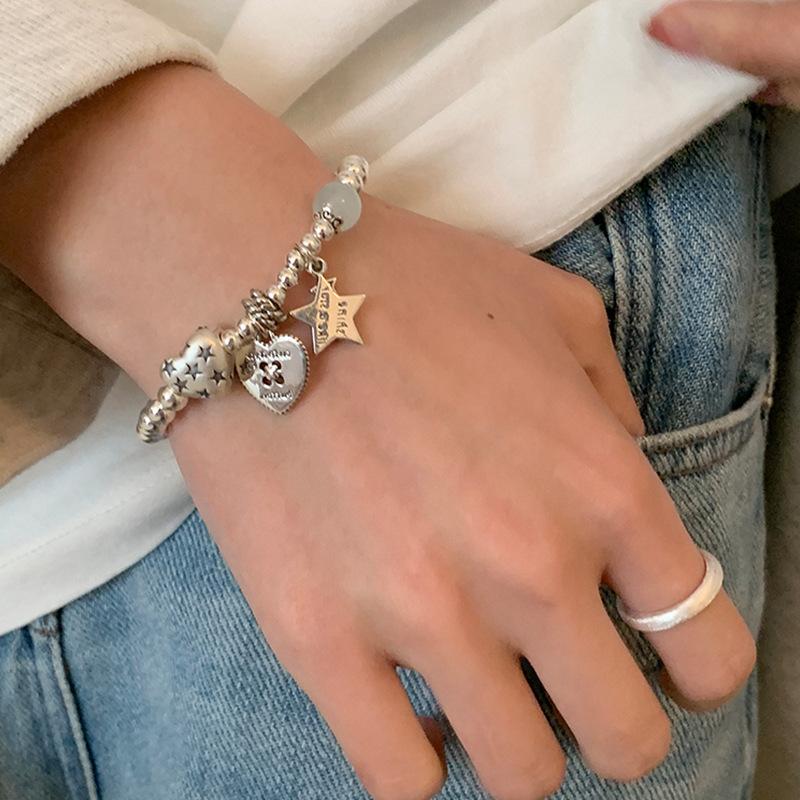 Love Star Beaded Bracelet Women'S Light Luxury Niche High-End Sense Exquisite Personality Fashion Versatile Bracelet Jewelry
