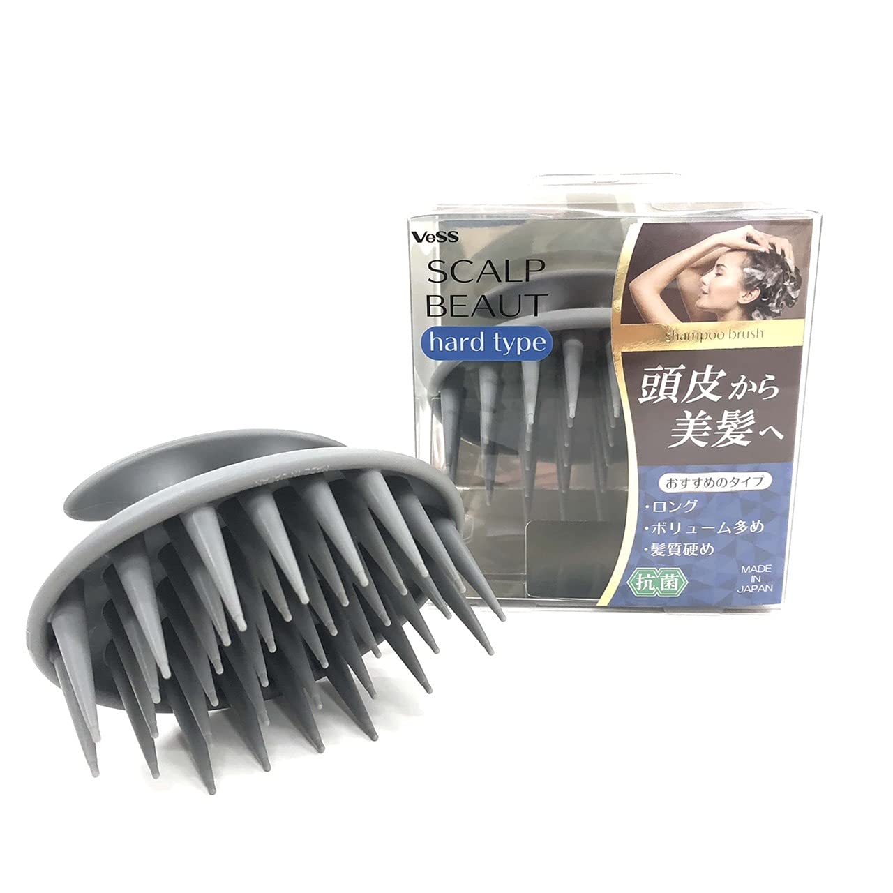 Vess Japan-made brush manufacturer created scalp beaut massage shampoo (hard type) BEA-1201
