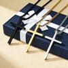Fashion Cross Pendant Necklaces for Men Women Stainless Steel Punk Charm Box Chains Accessories Party Punk Jewelry Jesus Gift