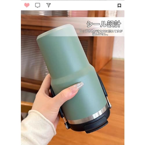 SIzlaho Tumbler with Straw, Large Capacity Water Bottle, Vacuum Insulated, 900ml, Insulated, Wide Mouth, Direct Drinking, with Lid, Handle, Portable,